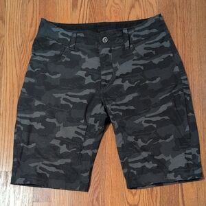 Kuhl Men's Black Camo Cargo Shorts